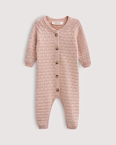 Комбинезон детский Loomknits Пудровый LW5280