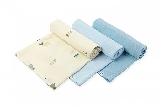 Пеленки муслиновые BUBA Kids 3 шт. 75х75