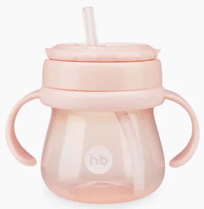 Поильник Happy Baby с трубочкой и ручками 250 мл.