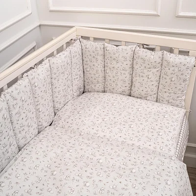 КПБ Lappetti "Кролик лаппин" для прямоугольной кроватки, 6 предметов