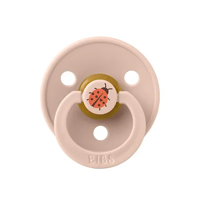 Пустышка латексная BIBS Studio Colour - Ladybug, 0+ мес.