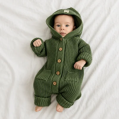 Комбинезон Mimibaby с капюшоном, хлопок