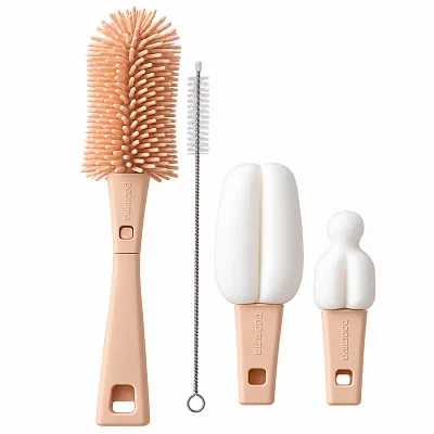 Набор ершиков 4в1 Paomma для мытья бутылочек
