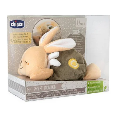 Игрушка мягкая Chicco "Тёплый зайка"