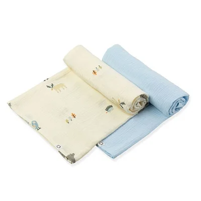 Пеленки муслиновые BUBA Kids 2 шт, 75х115