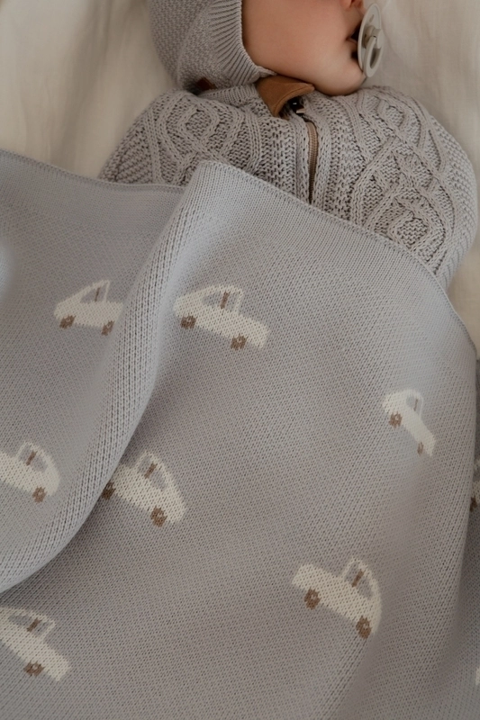 Плед детский Loomknits Baby Car (100х100 см) 4