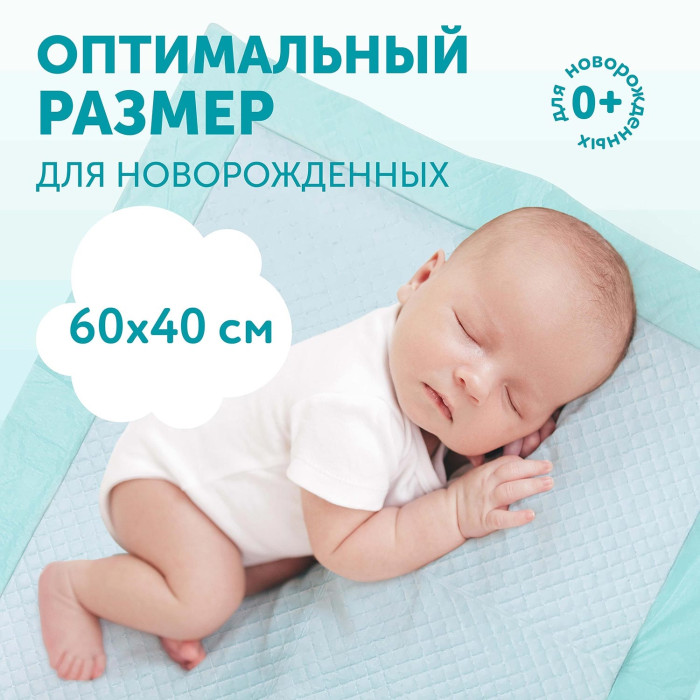 Пеленки впитывающие LOVULAR HOT WIND одноразовые 60*40см 7шт/уп 2