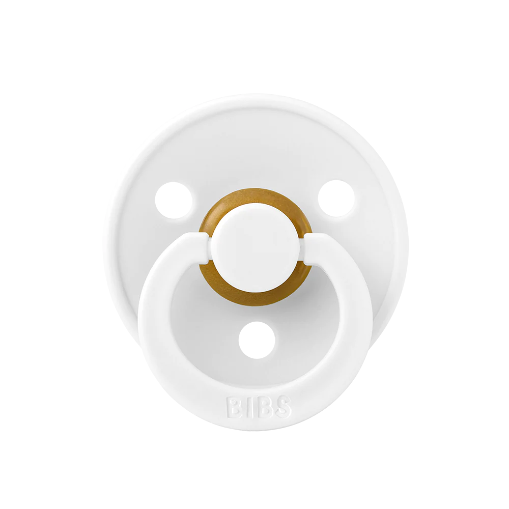 Пустышка латексная BIBS Colour White 6+ мес. 1