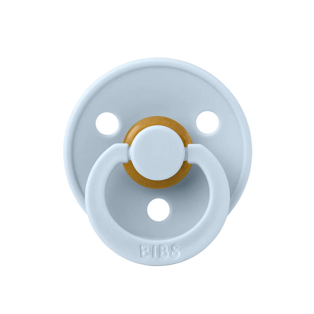 Пустышка латексная BIBS Colour Baby Blue 0+ мес. 1
