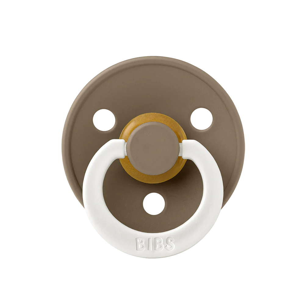 Пустышка латексная BIBS Colour Dark Oak Glow 6+ мес. 1