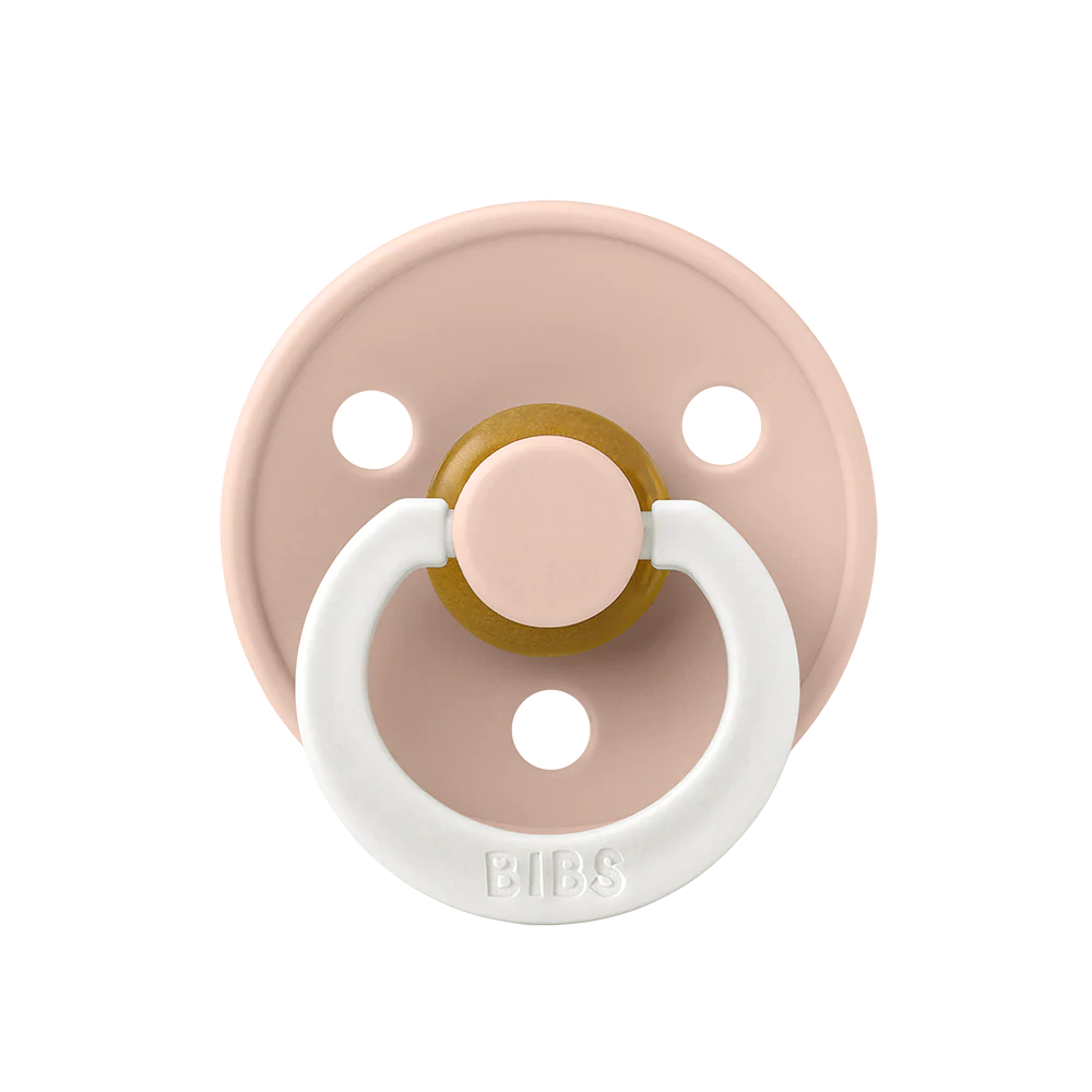 Пустышка латексная ночная BIBS Colour Blush Glow 6+ мес. 1