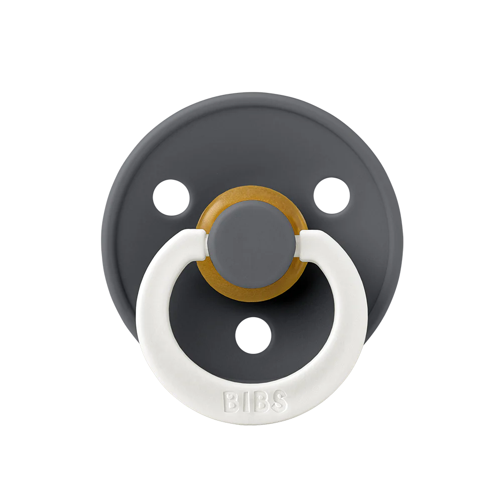 Пустышка латексная ночная BIBS Colour Glow Iron 0+ мес. 1