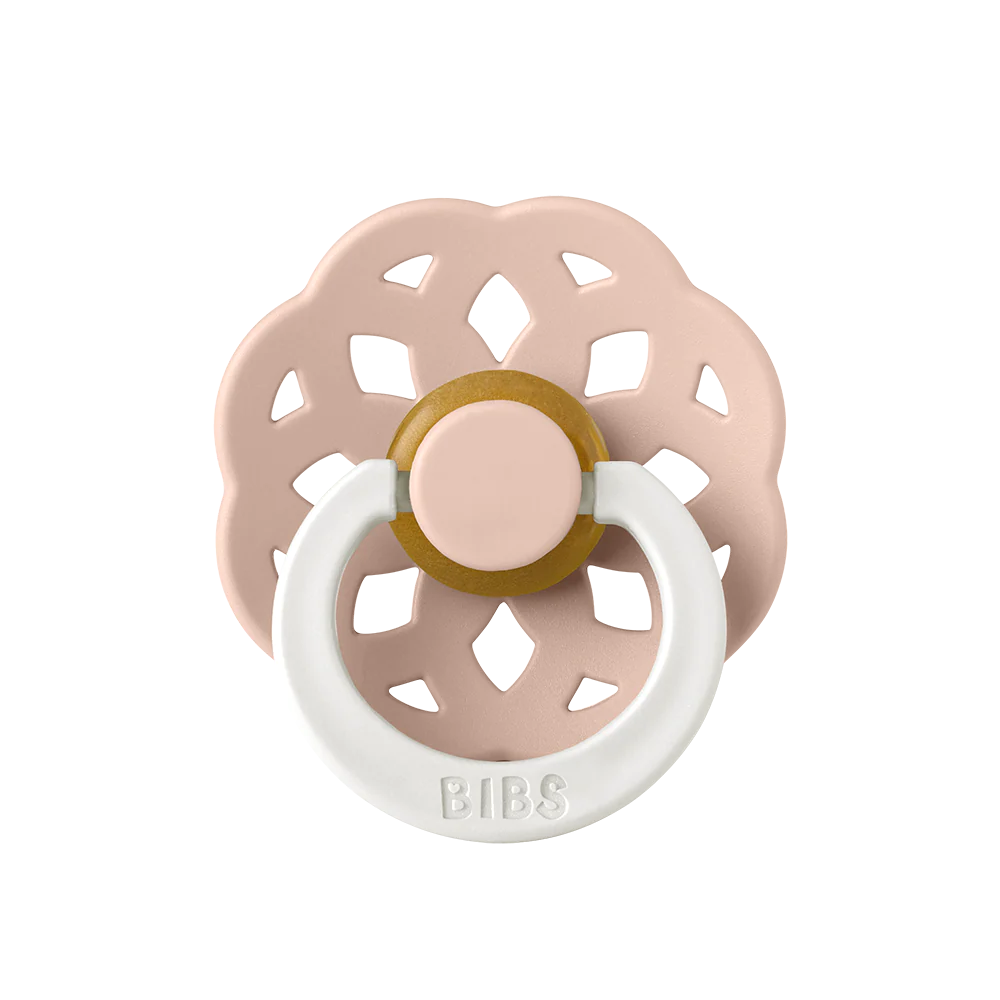 Пустышка латексная ночная BIBS Boheme Latex Blush Glow 0+ мес. 1