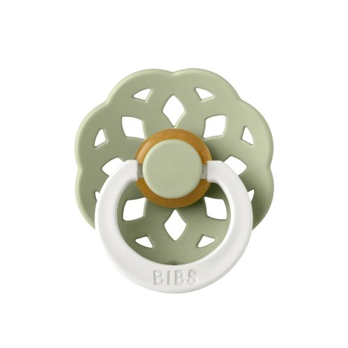 Пустышка латексная ночная BIBS Boheme Latex Sage Glow 6+ мес. 1