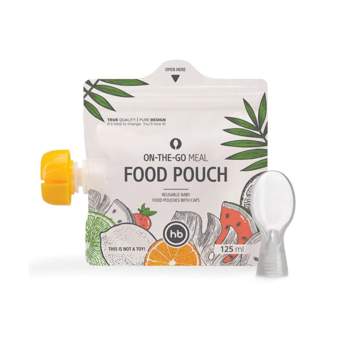 Пакеты для хранения детского питания 3 шт. с ложкой-накруткой Happy Baby (125 ml) 1