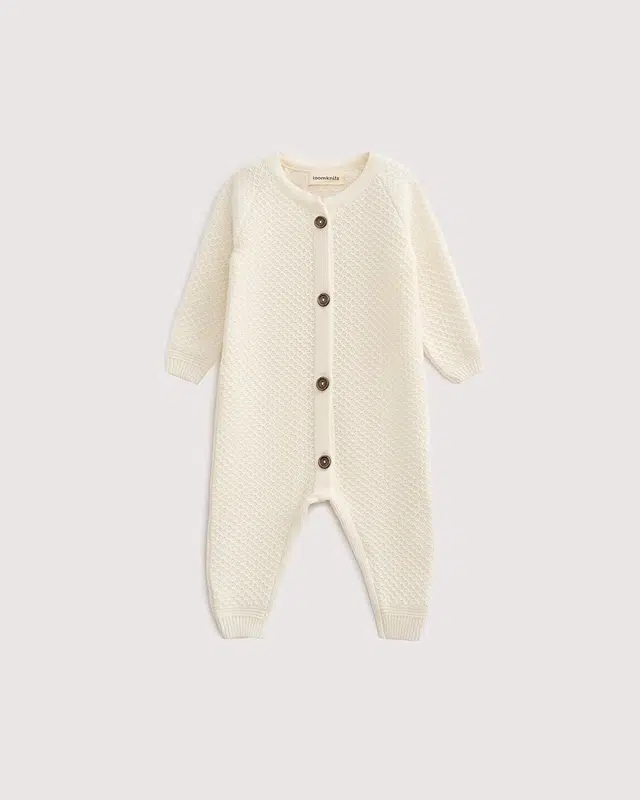 Комбинезон детский Loomknits Кремовый W058N 1