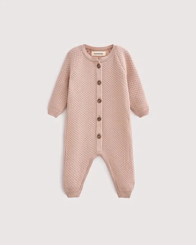 Комбинезон детский Loomknits Пудровый W058N 1