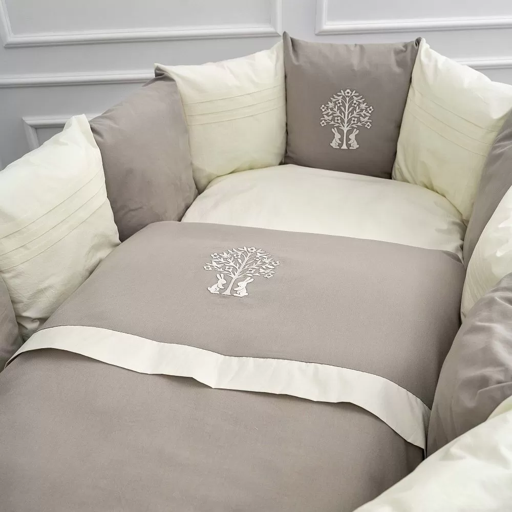 3tp7a40g36mw945udvzs1xy72nv6c2ar Комплект из 6 предметов для овальной и прямоугольной кроватки "Organic baby cotton" 10