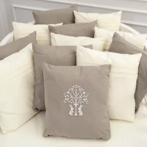 iu8t3usq3thu6s0kojaas7c347clykaf Комплект из 6 предметов для овальной и прямоугольной кроватки "Organic baby cotton" 18