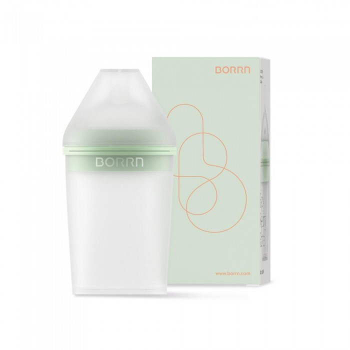 Бутылочка для кормления силиконовая Borrn Baby Feeding 240 мл 1