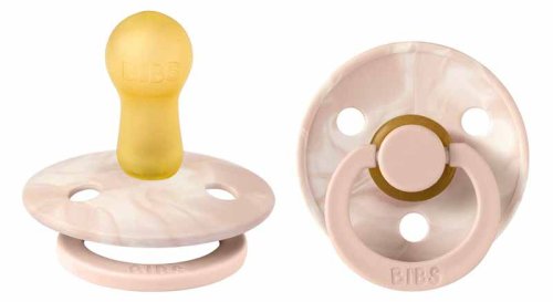 Пустышка латексная BIBS Tie Dye Latex Blush Ivory 0+ мес. 1