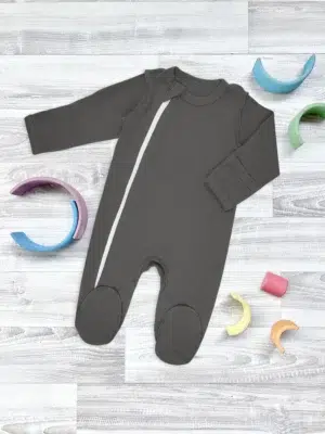 Комбинезон Mjolk Sleep and Play Steel Grey, швы наружу 3