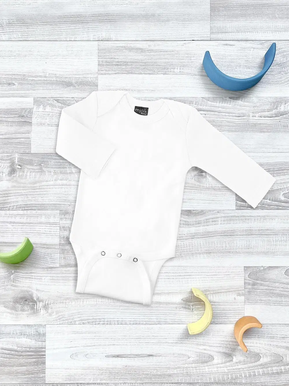 Боди Mjolk White с длинным рукавом 1