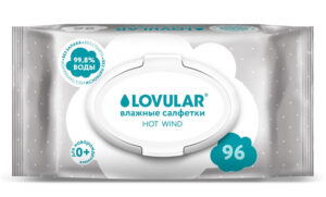 Влажные салфетки LOVULAR 3*96 шт/уп 8