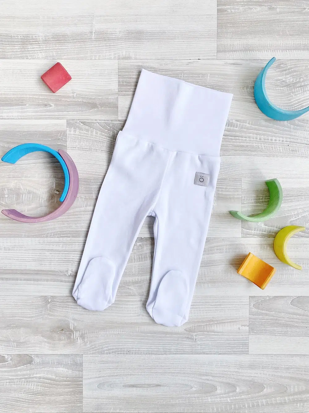 Ползунки Mjolk на широком поясе (White) 1