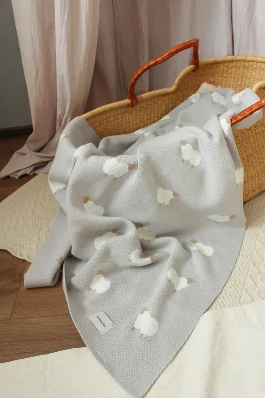 Плед детский Loomknits Animal Sheeps (80x120) 2