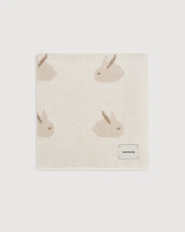 Плед детский Loomknits Animal Rabbits (80х120 см) 1