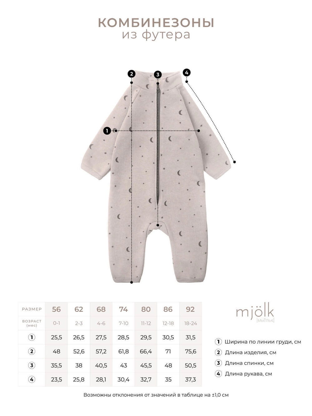 Утеплённый комбинезон Mjolk Camel Moons 3