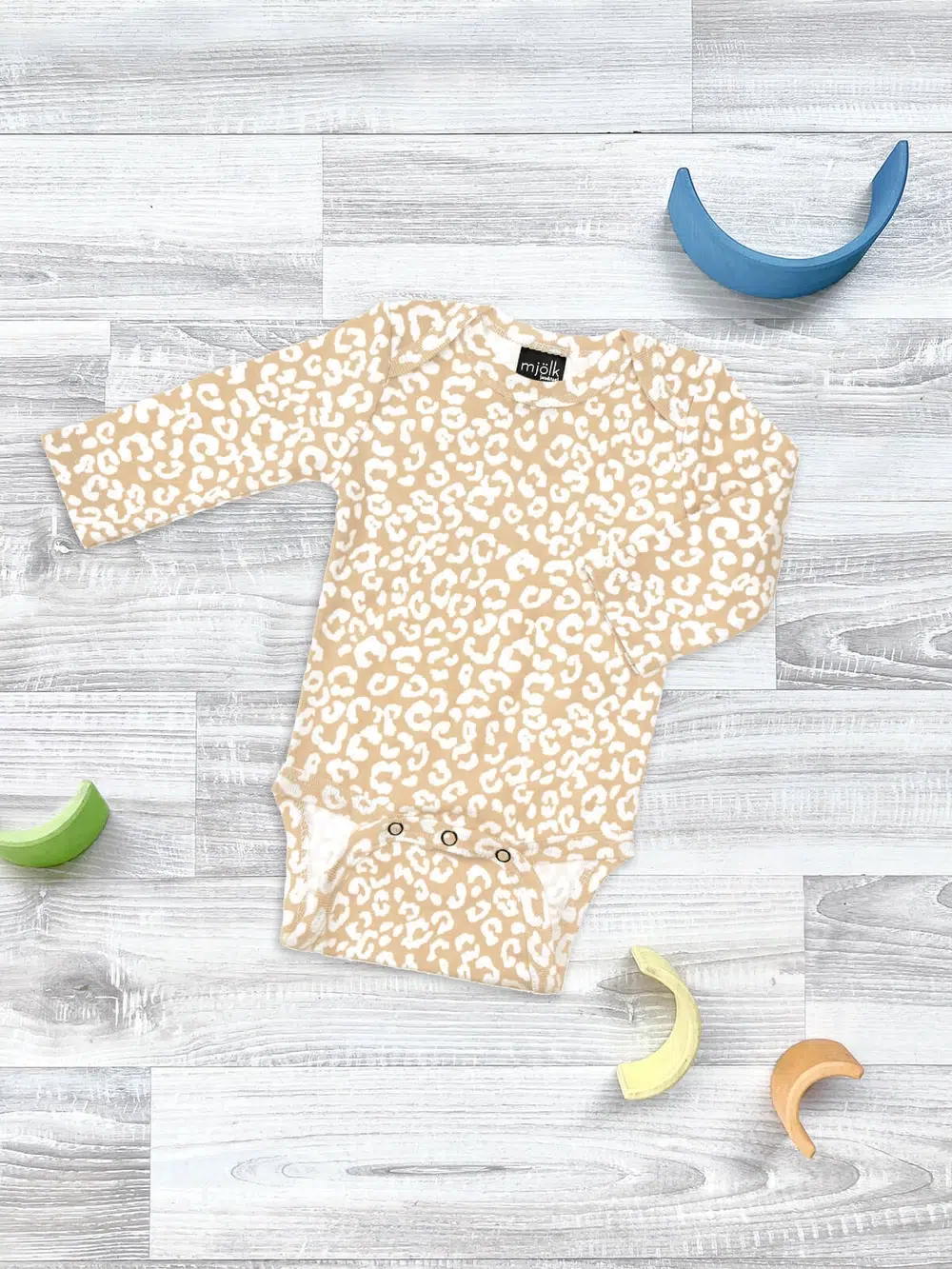 Боди Mjolk Sand Leopard с длинным рукавом 1