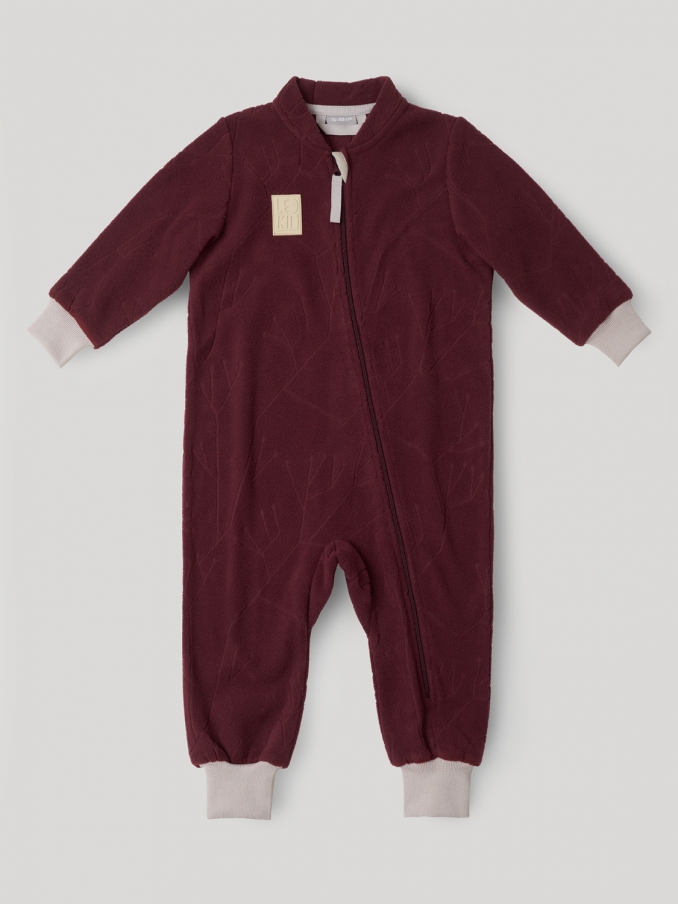 Флисовый комбинезон LEOKID SNOWBERRY REDWOOD 1
