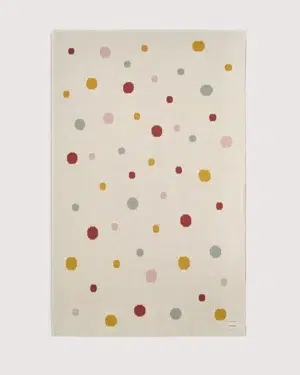 1 (6) Плед детский Loomknits Экрю конфетки (80x120) 3