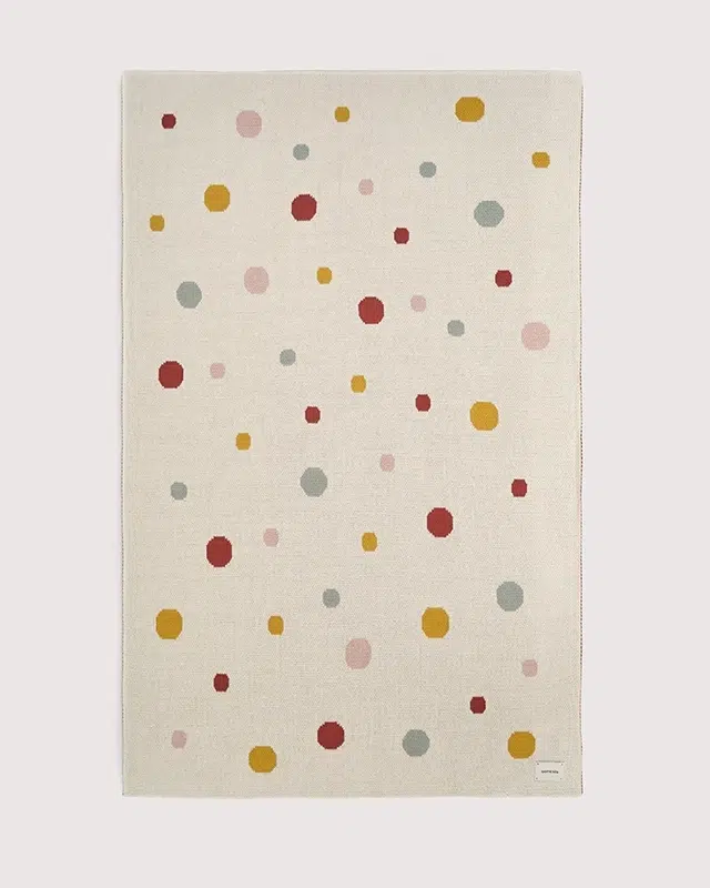 1 (6) Плед детский Loomknits Экрю конфетки (80x120) 1