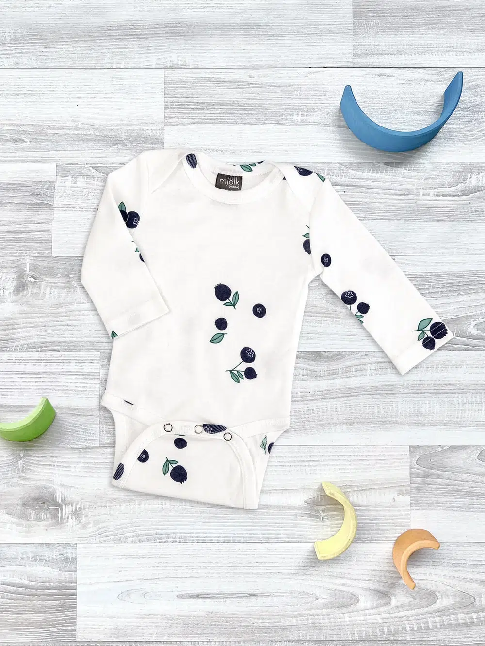 Боди Mjolk Голубика с длинным рукавом 1