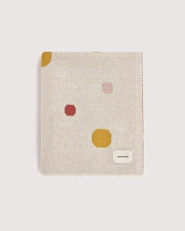 9 Плед детский Loomknits Экрю конфетки (80x120) 2