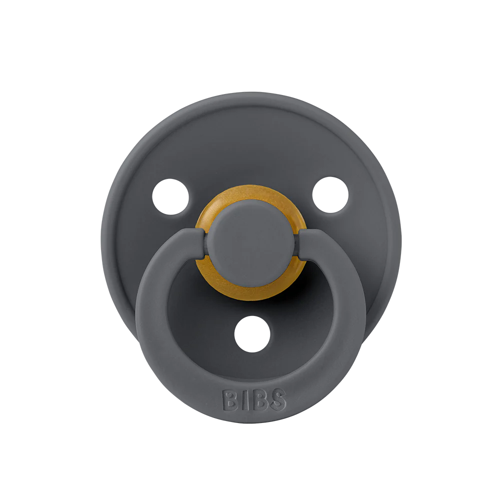 Пустышка латексная BIBS Colour Latex Anatomical Iron 0+ мес. 1