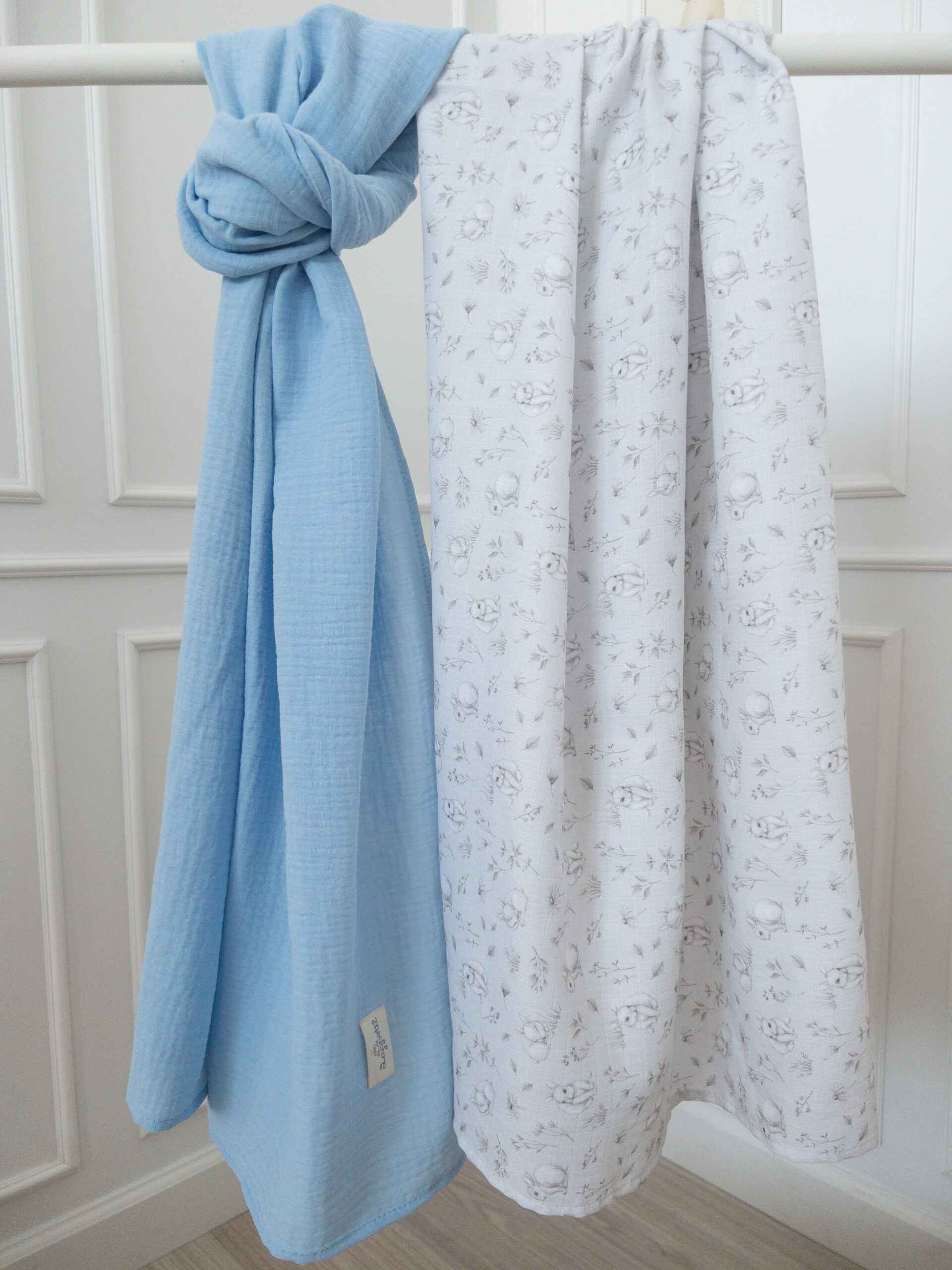 Набор пеленок из муслина 2 шт. Lapetti "Кролик Лаппин" 1