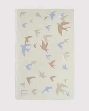 Плед детский Loomknits Экрю птицы (80x120) 4