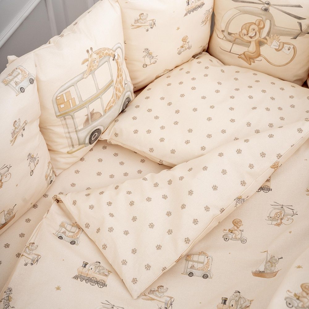 Кпб 6 предметов для овальной и круглой кроватки "Письмо другу" 11