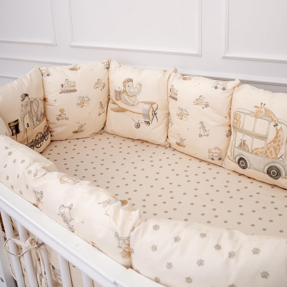 Кпб 6 предметов для овальной и круглой кроватки "Письмо другу" 2