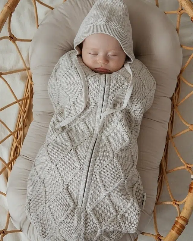 Кокон Loomknits детский Oliver Топленое молоко 2