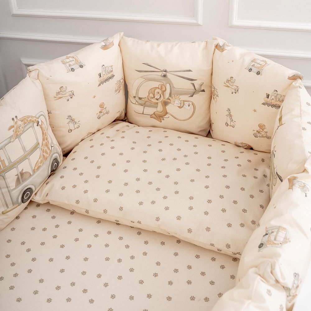 Кпб 6 предметов для овальной и круглой кроватки "Письмо другу" 5