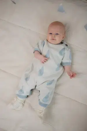 Комбинезон детский принт капля Loomknits (Экрю) 5