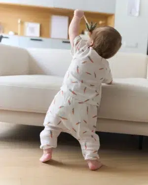 Штанишки детские с принтом Loomknits Молочный 5