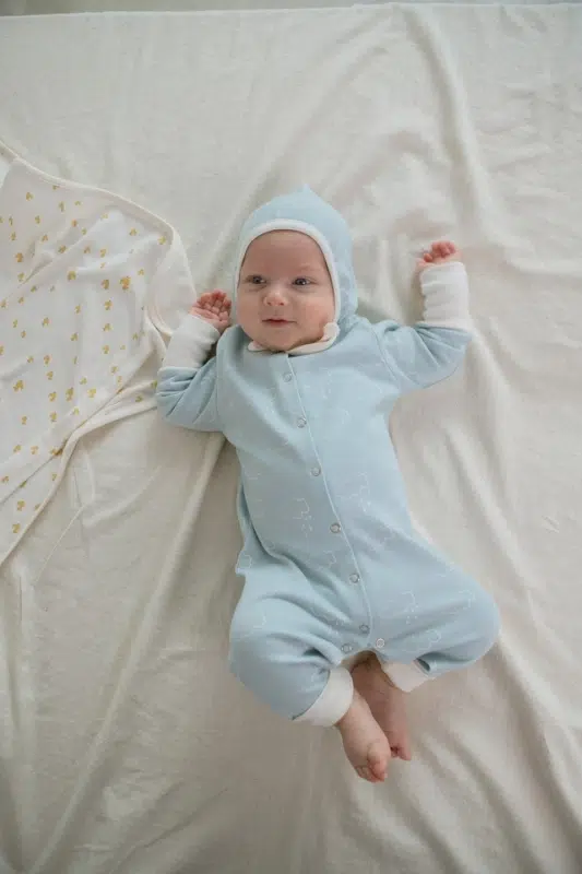 Комбинезон детский Loomknits (Голубой с принтом) 3