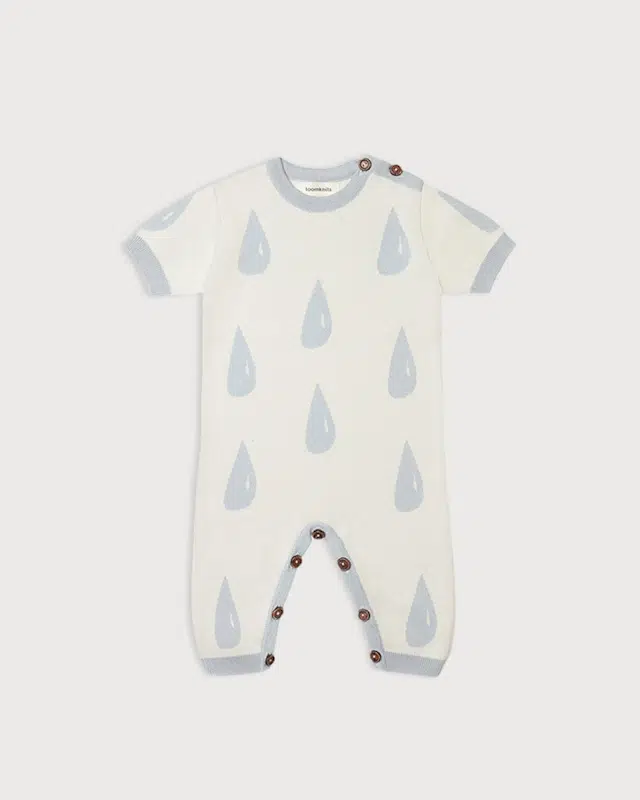 Комбинезон детский принт капля Loomknits (Экрю) 1