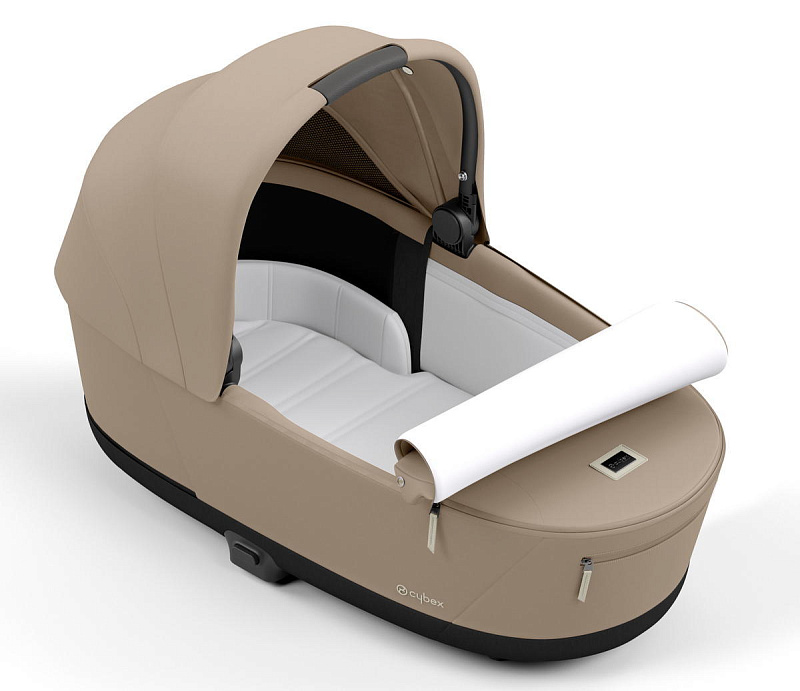 Коляска 2 в 1 Cybex Priam IV Cozy Beige рама Rosegold 18